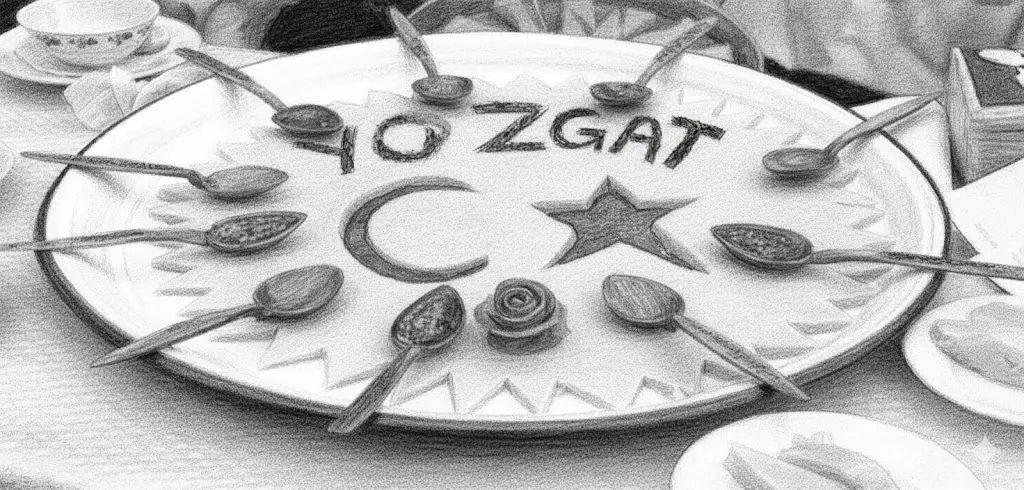 Yozgat ve arabaşı sofrasını anlatan çizim